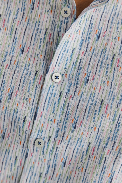 State of Art shirt ss print slub